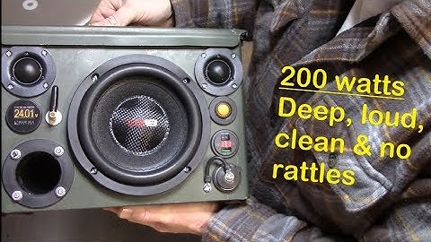 DIY Bluetooth ammo can speaker system - detailed look, sound demo, parts/cost breakdown