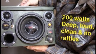 DIY Bluetooth ammo can speaker system - detailed look, sound demo, parts/cost breakdown