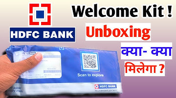 HDFC Bank Online Account Welcome Kit | पासबुक और चेकबुक Unboxing | HDFC  Bank Chequebook Atm Kit
