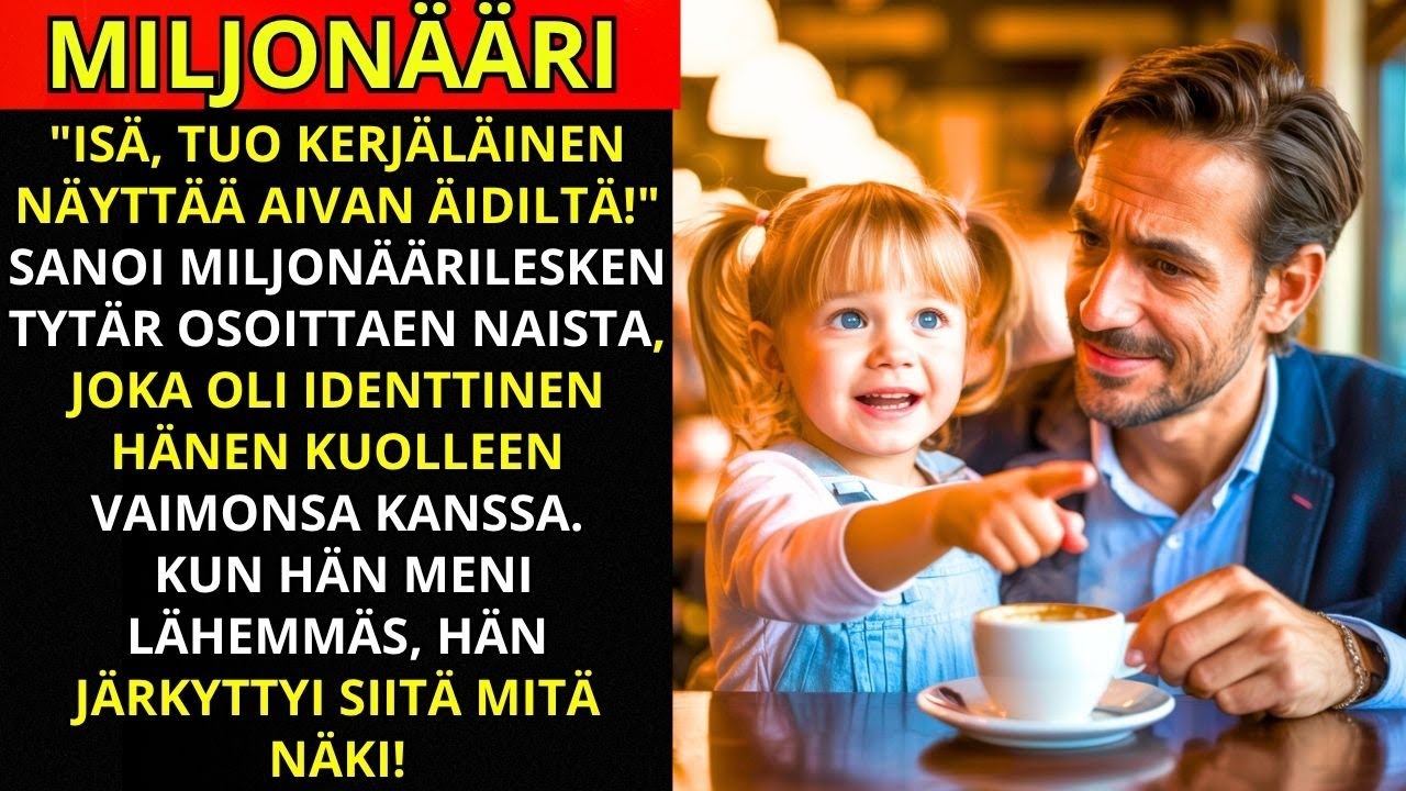 ISÄ, TUO KERJÄLÄINEN NÄYTTÄÄ ÄIDILTÄ — SANOI MILJONÄÄRI-LESKEN TYTÄR