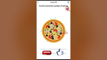 EASY GAME LEVEL 293 Cut The Maximum Number Of Pieces