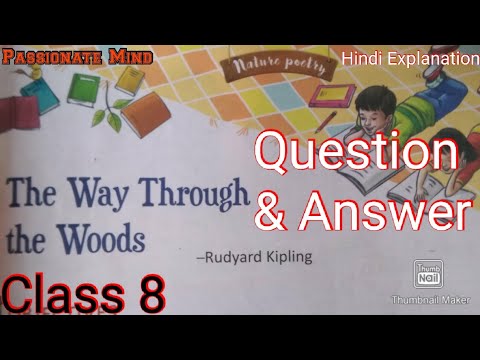 The Way Through the Woods Question & Answer Class 8 Chapter 6 English