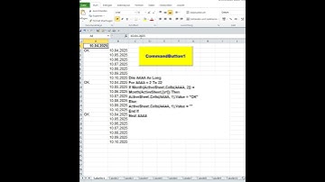 Find a date with Excel VBA Search for a month