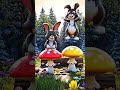 Bear &amp; Rabbit: The Ultimate Jump and Hop Challenge! 🐻🐰 #shorts