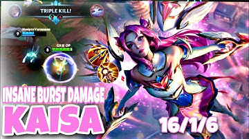Wild Rift KAISA | KAISA INSANE BURST DAMAGE PATCH 3.4C!?| GAMEPLAY|BUILD & RUNES | #kaisa #wildrift