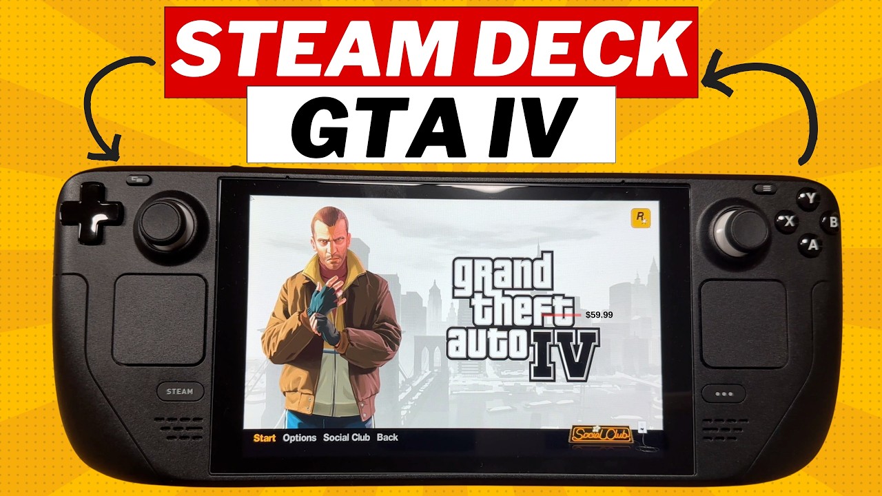 GTA 4 On Steam Deck Grand Theft Auto IV Gameplay Performance YouTube 
