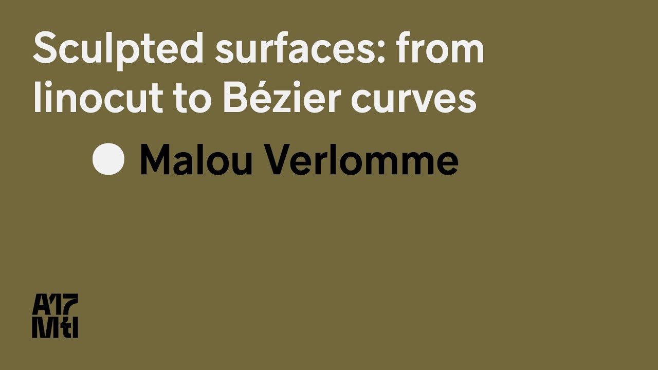 Sculpted surfaces,  From linocut to Bézier curves - Malou Verlomme - ATypI 2017