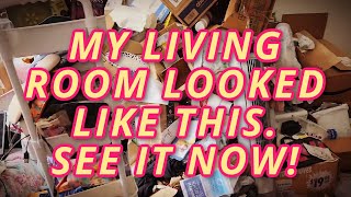 MY DECLUTTERED LIVING ROOM | See How the Room Looks after 3 Months of Work | Epic Before & After