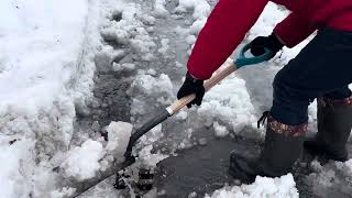 Open street drain for snow melt - 01/10/2024