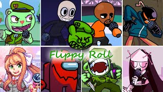 Flippy Roll But every turn changes to another character -(Friday Night Funkin')Cover