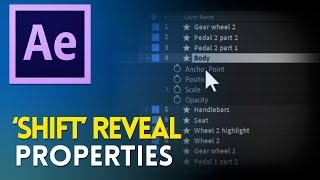 After Effects Reveal Additional Properties with Shift 🐱‍👤 Ninja Tip & Trick