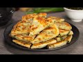 Chinese scallion pancakes street food  cong you bing   recipe by always yummy