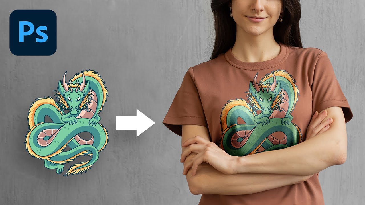 The Most Realistic Way to Place Design on T-Shirt! – Photoshop Tutorial