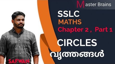 SSLC Maths CHAPTER  2 CIRCLES PART-1