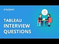 Tableau Interview Questions & Answers | Tableau Interview Questions | Tableau Training | Simplilearn