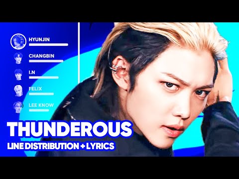 Stray Kids - Thunderous (Line Distribution + Lyrics Karaoke) PATREON REQUESTED