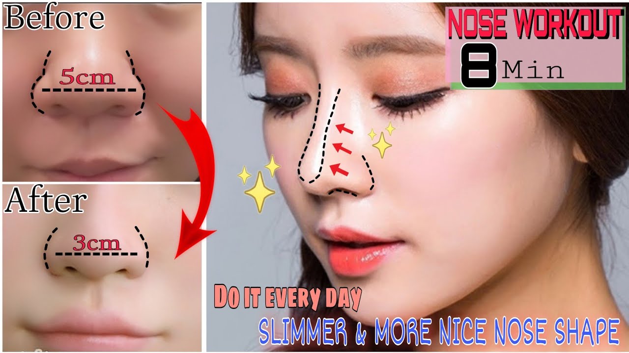 Best Exercises For Big Nose | Do that every day to get a beautiful slim nose at home