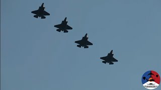 RNLAF F-16&#39;s and F-35&#39;s returning to Volkel Air Base from Arctic Challenge Exercise 2023 ACE23