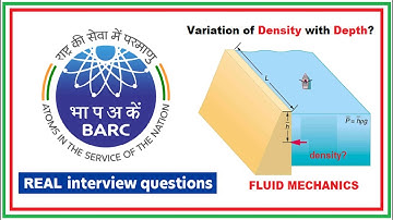 Actual BARC Interview Questions| FM | Variation of Density with Depth | BARC Real Questions Series