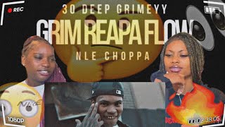30 Deep Grimeyy ft NLE Choppa & King Von - Grim Reapa Flow | REACTION!!!
