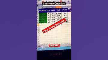 Clear Formatting #excel #exceltips #exceltutorial #exceltricks #excelformula #shortfeed #video