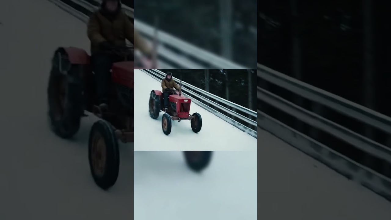 Traktor na skoczni narciarskiej