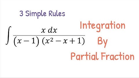 Integration By Partial Fraction | Class 12 | Integration | WB | ISC | CBSE