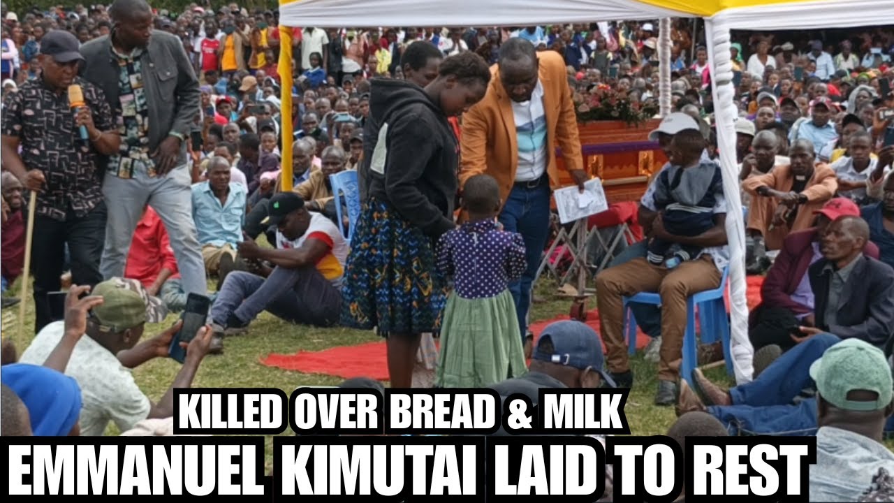 Tears as Emmanuel Kimutai, boy killed by dad over milk & bread, is laid to rest in Bomet!!