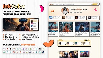 InkVoice - Newspaper & Personal Blog Template | Create Stunning Blogs & News Websites
