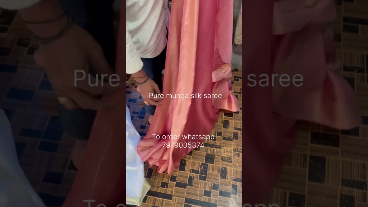 Pure Munga silk saree || Handloom silk || Bhagalpuri silk saree