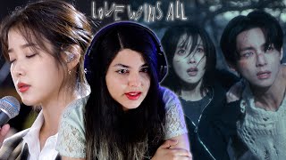 FIRST TIME EVER HEARING IU! 'LOVE WINS ALL' MV AND 'LOVE POEM' LIVE CLIP REACTION! ANGELIC VOICE!