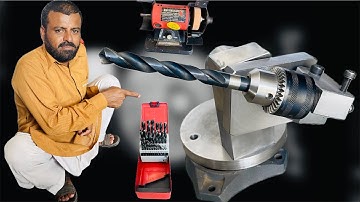I Built a Drill Bit Sharpener on Lathe Machine in My Workshop | Unique Scrap DIY Tool Ideas 