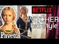 The Witcher (Netflix) ⊽⋈ Pavetta Hairstyle ⋈⊽ Fantasy Updo Bun and Braid for Very Long Hair