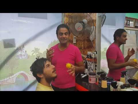 تعليم الحلاقة للمبتدئين من علي الحلاق العراقي معالجة قشرة الشعر باليمون 