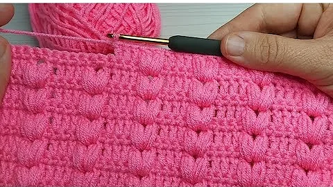 VERY SIMPLE Crochet Pattern for Beginners! MARVELOUS Crochet Stitch for Scarf, Sweater #häkelmuster