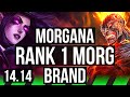 MORGANA vs BRAND (JGL) | Rank 1 Morg, 1/1/7 | EUW Challenger | 14.14