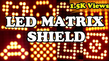 WeMos LED matrix shield(ARDUINO IDE,ESP8266)