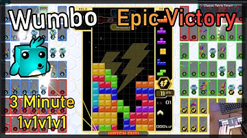Tetris 99 Team Battle - Epic 3 Minute 1v1v1v1