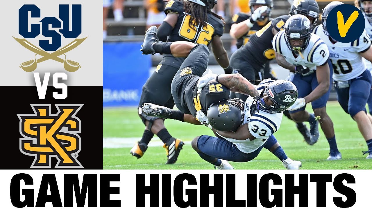 charleston southern vs 9 kennesaw state highlights 2021 spring college football highlights youtube
