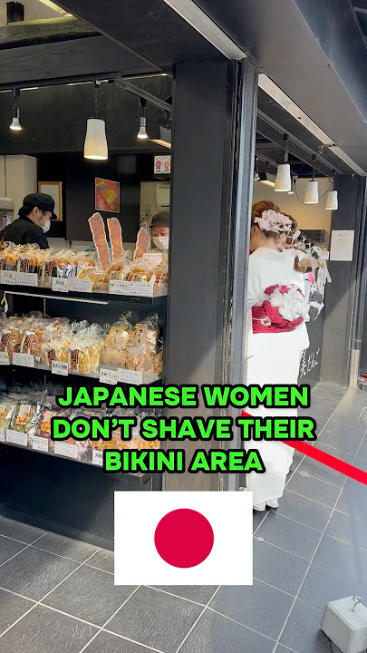 Do JAPANESE women NOT shave their bikini area? 😳 #japan #tokyo #shorts #travel