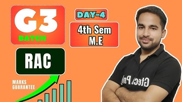 RAC| G3 Batch | Day-4 Bteup Exam 2024 | Polytechnic 4th Semester @gtechpoly