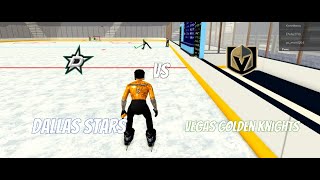 Dallas Stars vs Vegas Golden Knights (Realistic Hockey 5 on 5) CRAZY OT