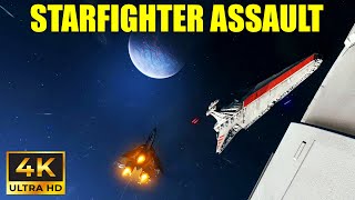 Battlefront 2 in 2024: Shipyard BRAWL - Starfighter Assault Gameplay [PC 4K] - No Commentary