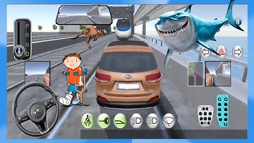 3D Driving Class #1 - 🚘🚆 Kia Sorento Vs Bullet Train - Android IOS Funny Gameplay