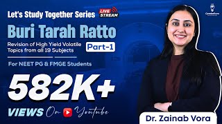 BTR Part - 1: Revision of High Yield Volatile Topics from all 19 Subjects by Dr. Zainab Vora