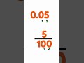 convert decimal to fractions #decimaltofraction #decimaltrick