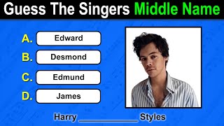 Can You Guess These Singers Middle Names? Some Might Surprise You!