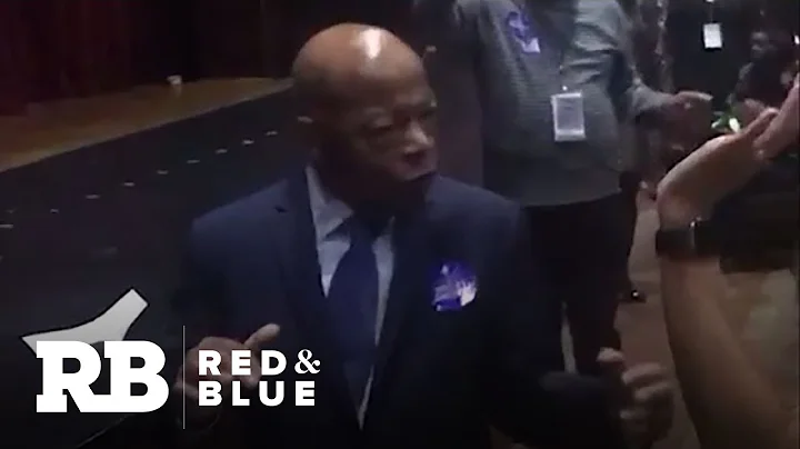 Rep. John Lewis dances to "Happy" at Stacey Abrams event