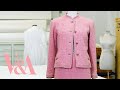 Couture CHANEL tweed suit worn by Lauren Bacall | Fashion Unpicked | V&amp;A