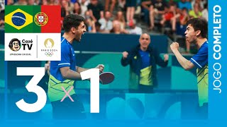 Thumbnail for EVENTO COMPLETO | TÊNIS DE MESA: BRASIL X PORTUGAL | TIME MASCULINO | OLIMPÍADAS PARIS 2024